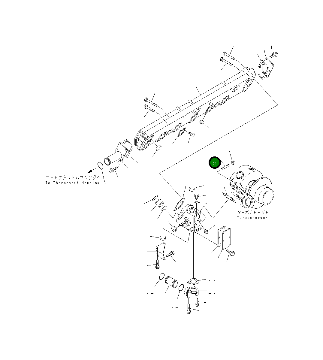 Шпилька 6215-15-5410 Komatsu