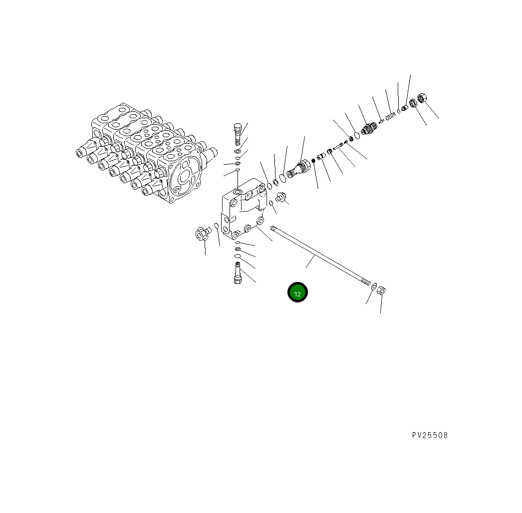 Шпилька 723-26-15670 Komatsu