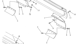 Удлинение отвала, левое 235-755-1120 Komatsu