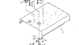 Основание глушителя M711156082320 Komatsu