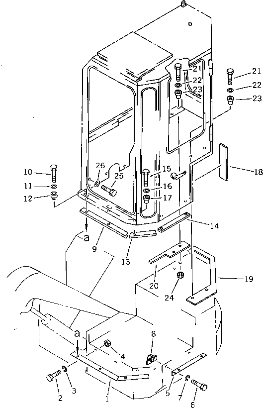 Лист 21U-54-16650 Komatsu