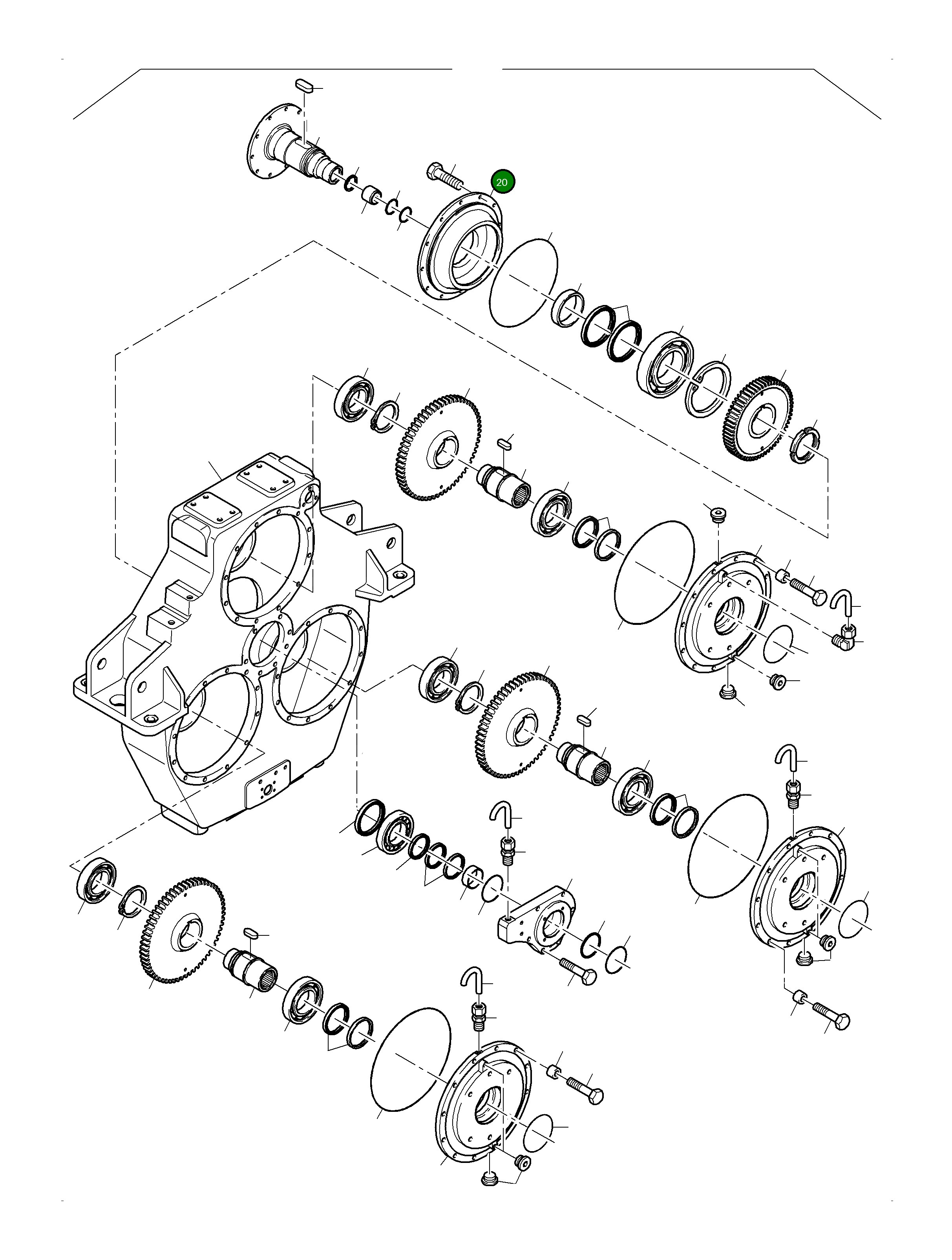Держатель подшипника 796 319 73 Komatsu