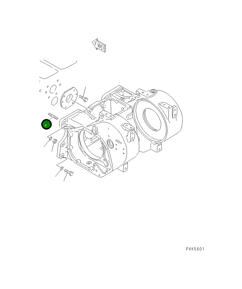 Шпилька 01124-51845 Komatsu