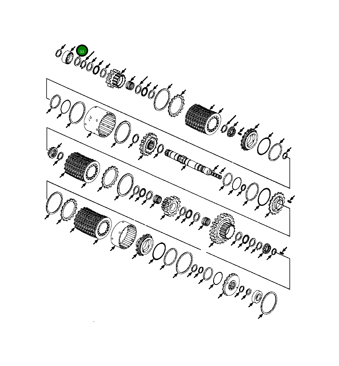 Конический роликовый подшипник 529 451 R91 Komatsu