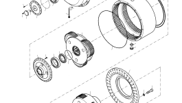 Полный комплект подшипников (без подшипников планетарного водила) 796 561 73 Komatsu