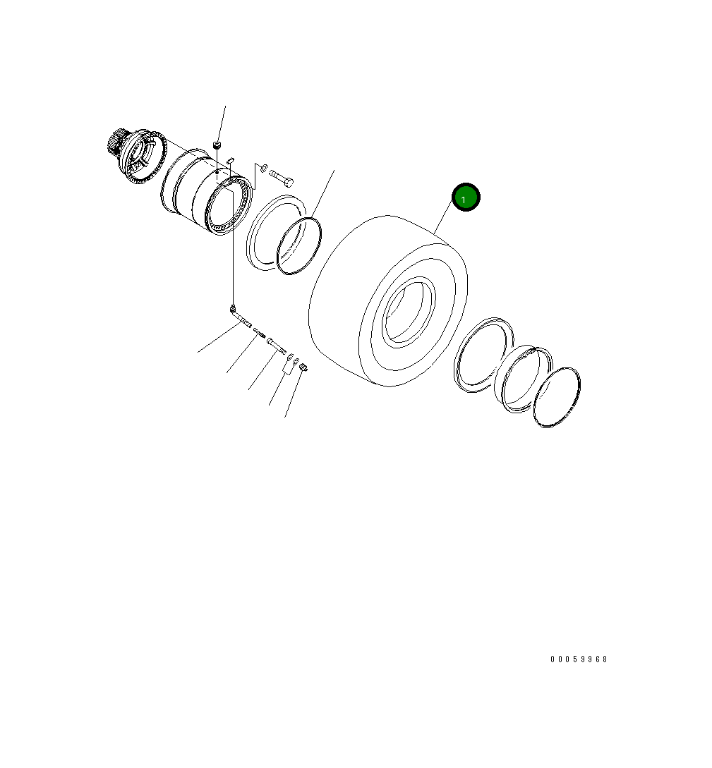 Шина 426-X79-3120 Komatsu