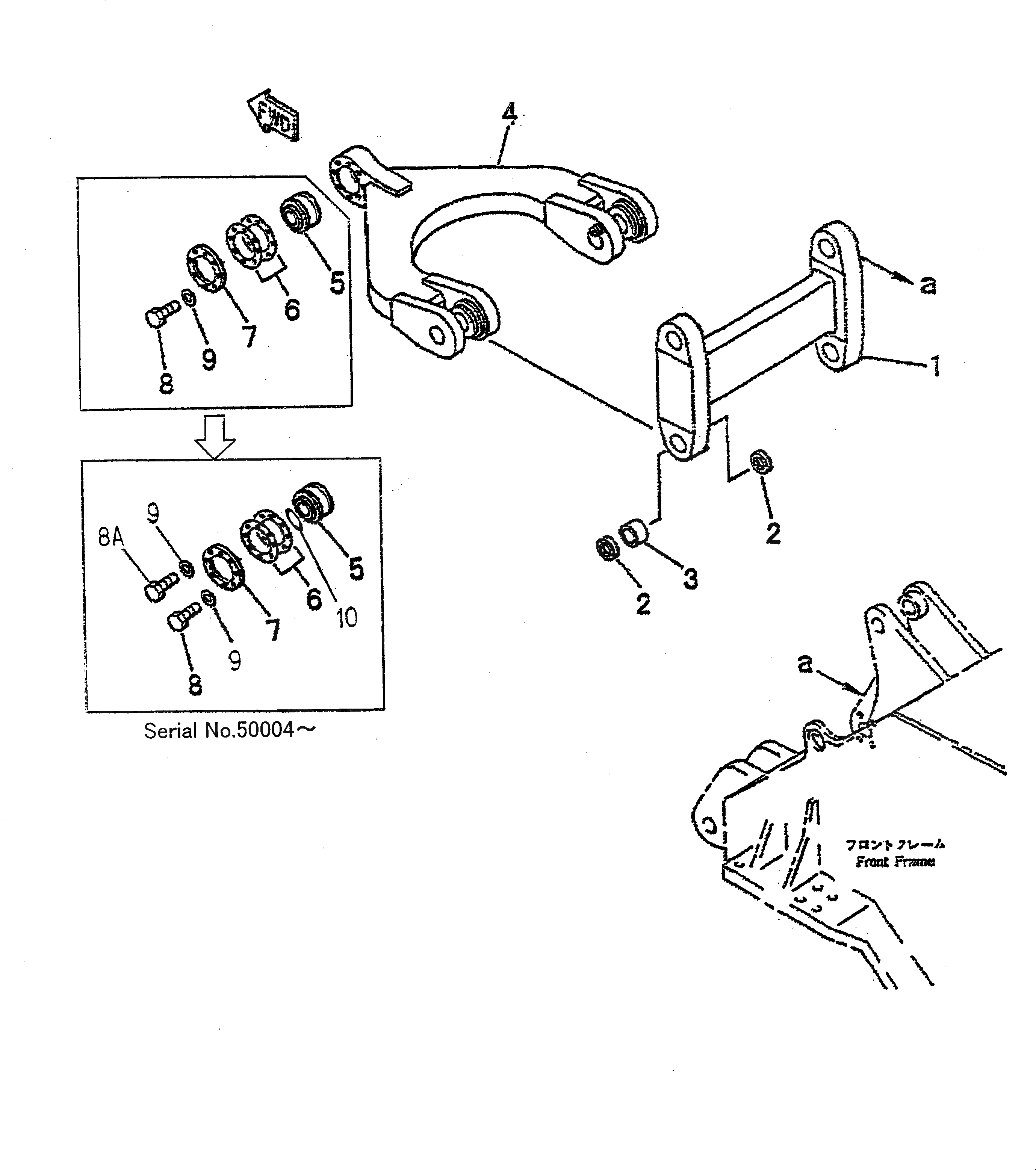 Опора 41F-70-15171 Komatsu