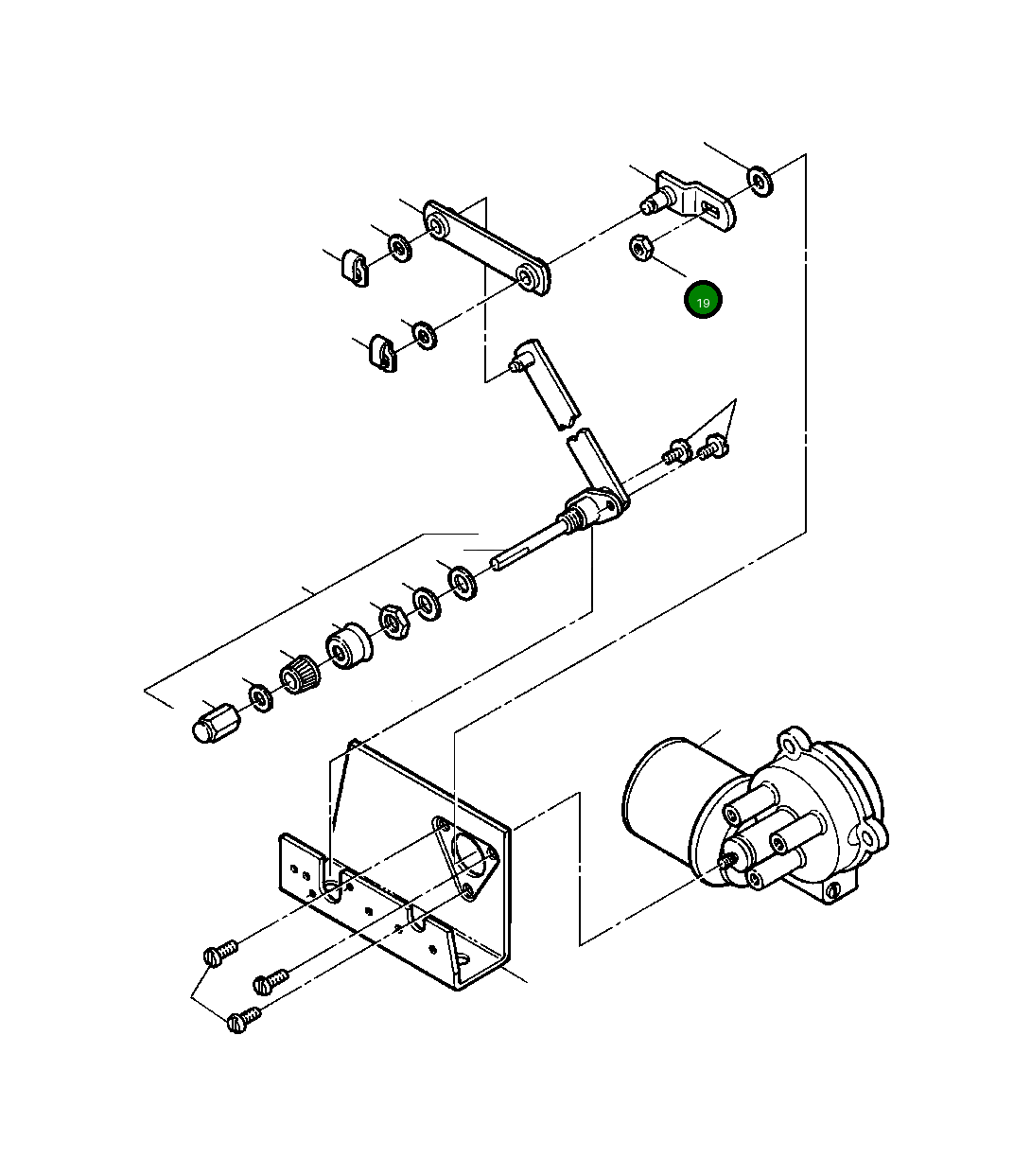 Гайка шестигранная 79 619 Komatsu
