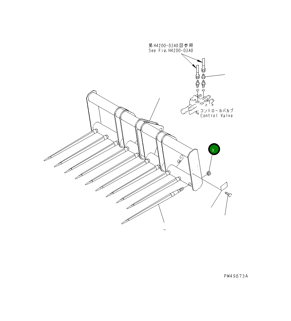 Гайка 361-886-2230 Komatsu