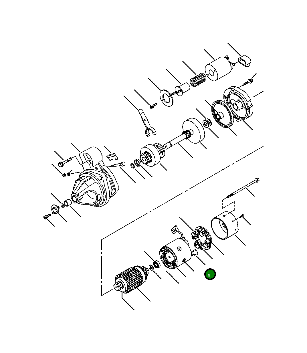 Щётка YM121254-77541 Komatsu