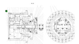 Игольчатый подшипник K9005135 Komatsu