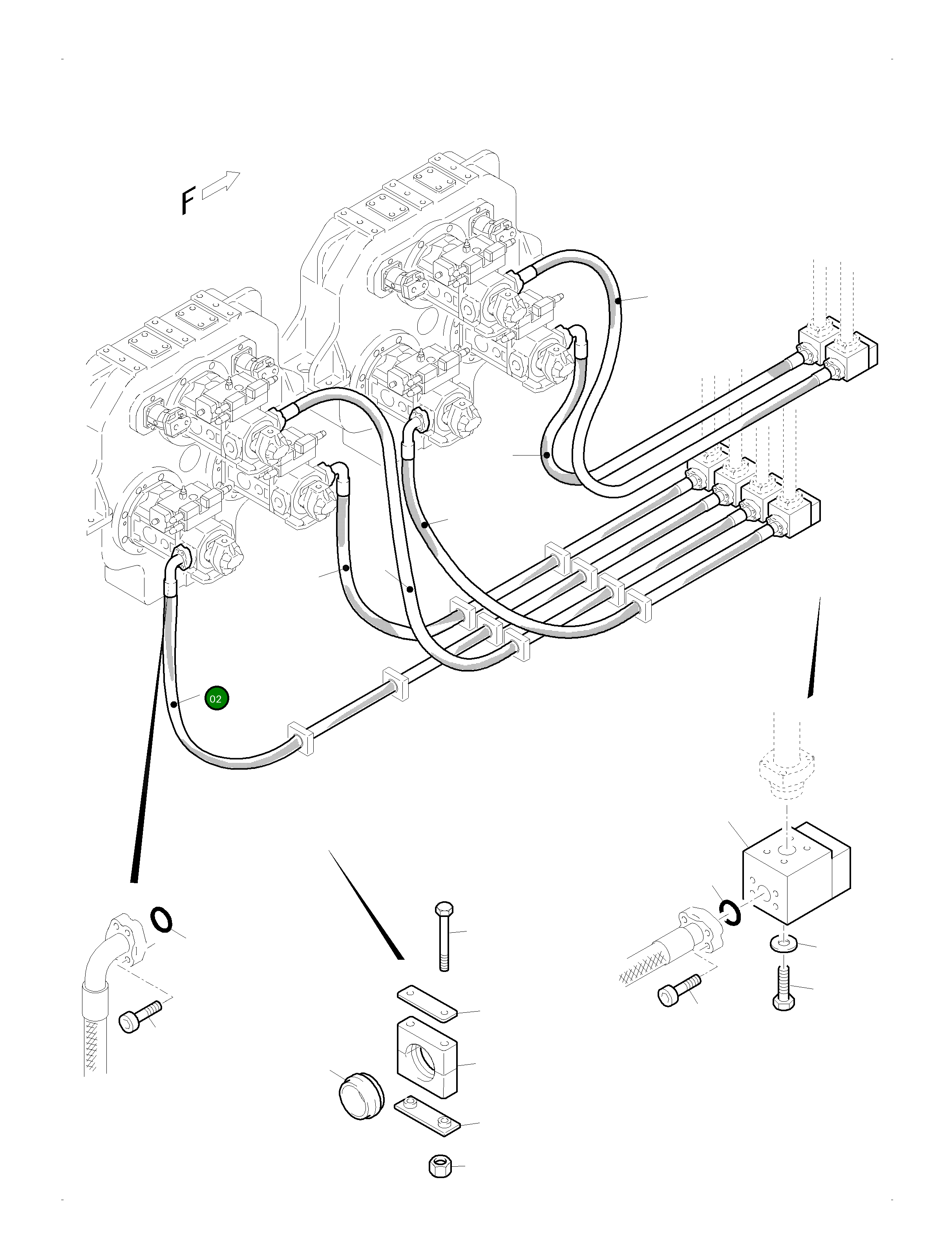 Шланг в сборе DN 50 x 4820 940 402 40 Komatsu