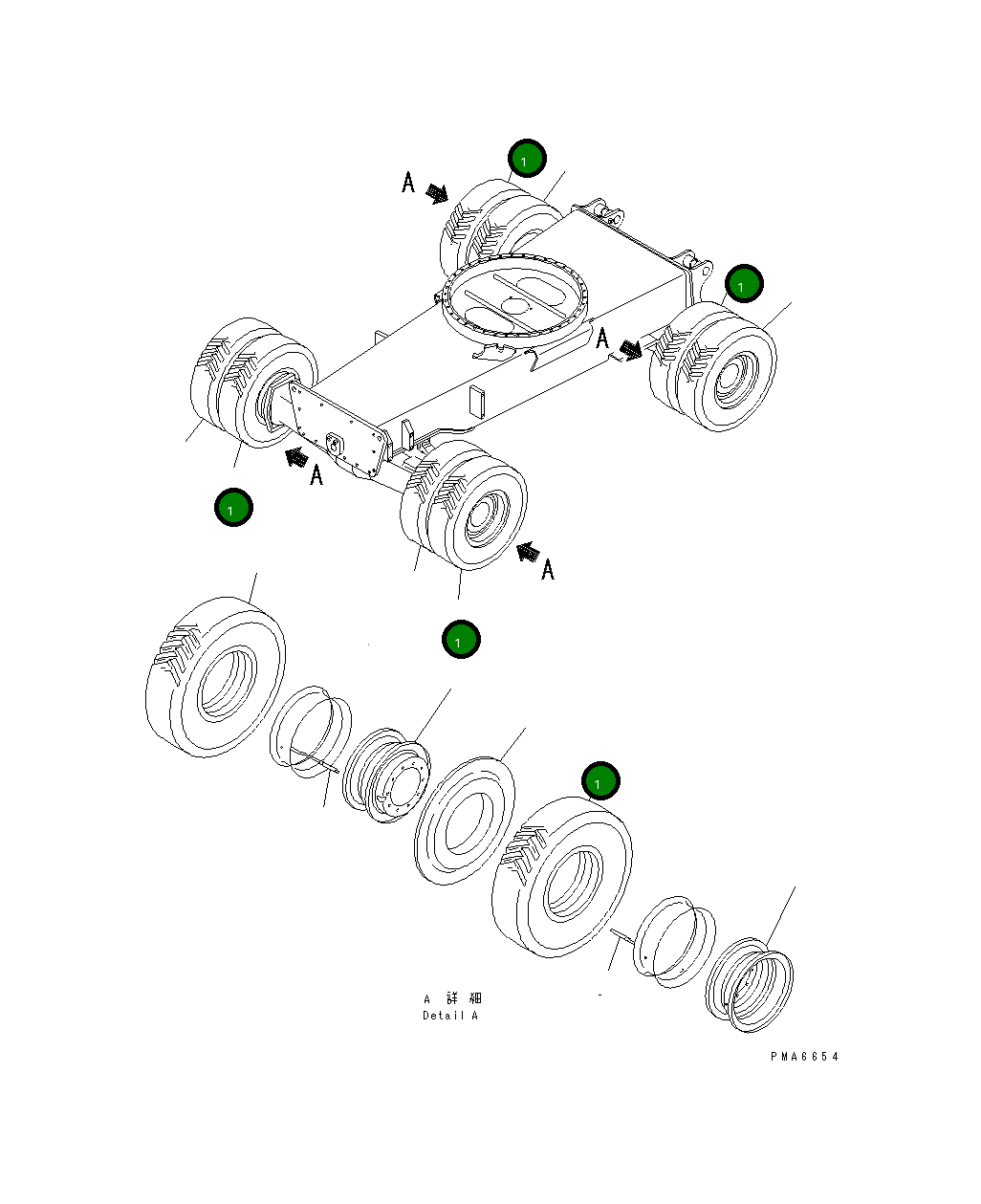 Шина 20E-31-K1180 Komatsu