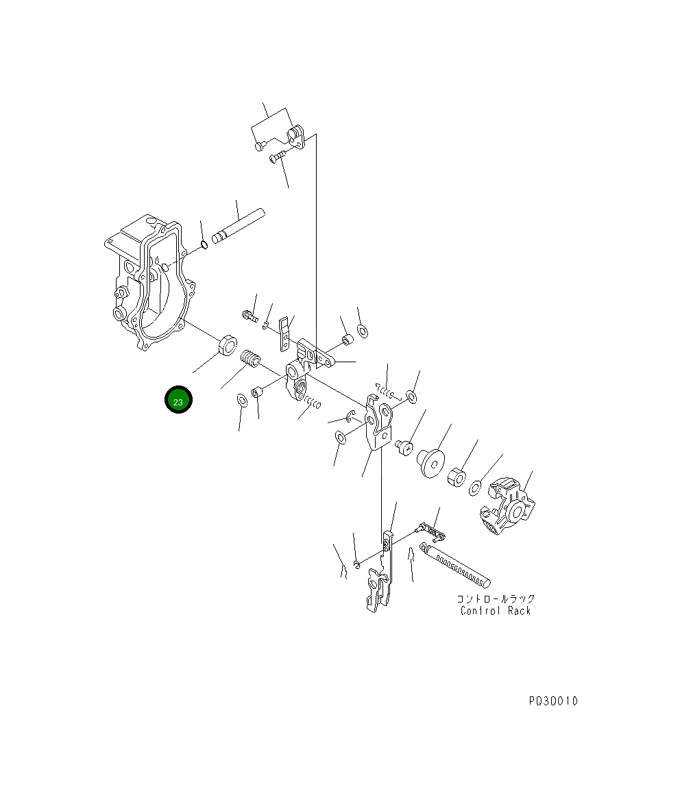 Гайка YM129155-61590 Komatsu