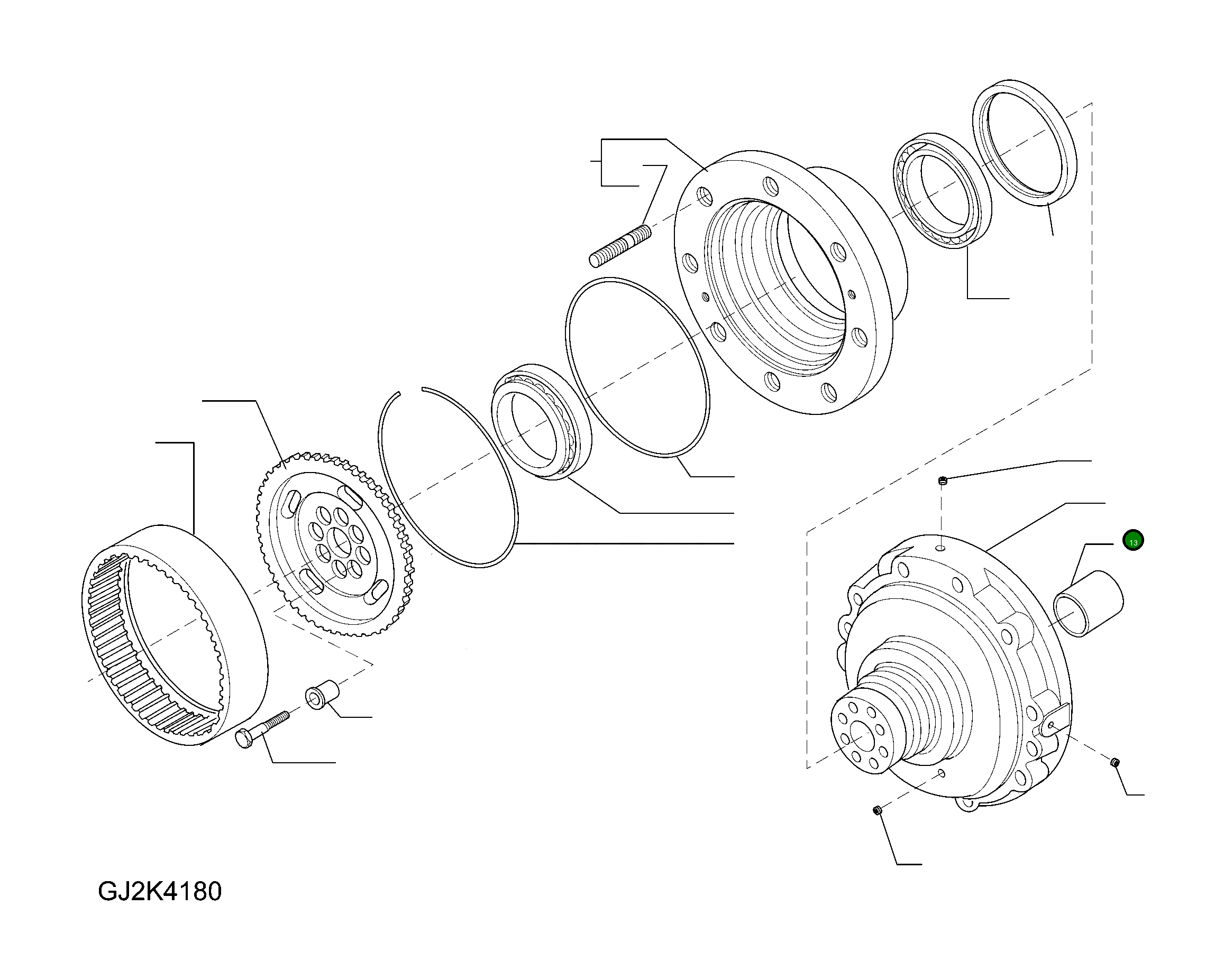 Втулка 42T-22-H0P98 Komatsu
