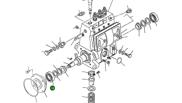 Задний подшипник распределительного вала 509800-0380 Komatsu