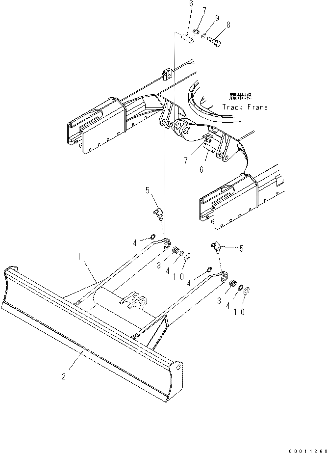 Палец 22M-70-22810 Komatsu