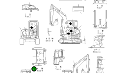 Этикетка YM172964-03370 Komatsu