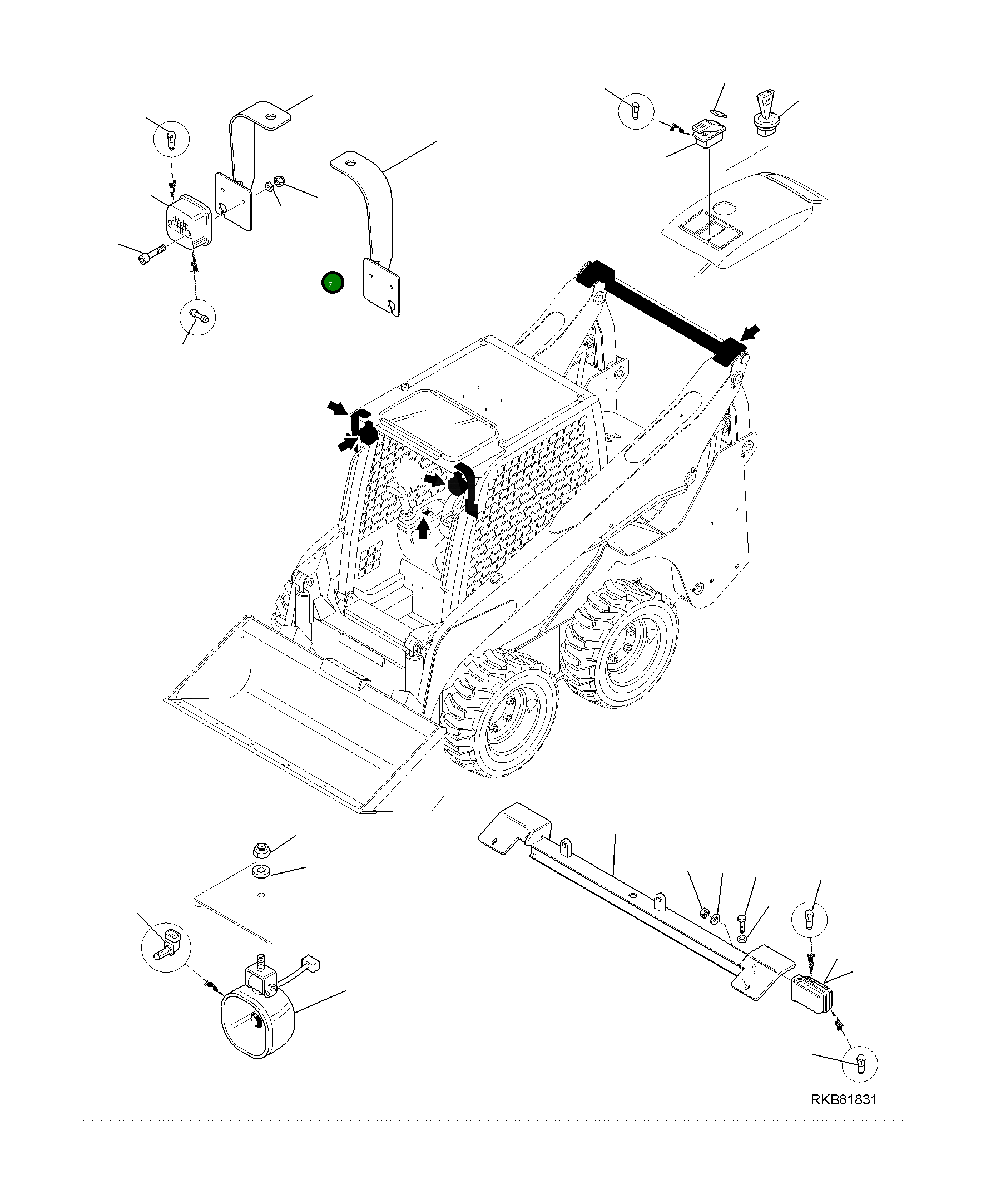 Гайка 21D-09-21120 Komatsu