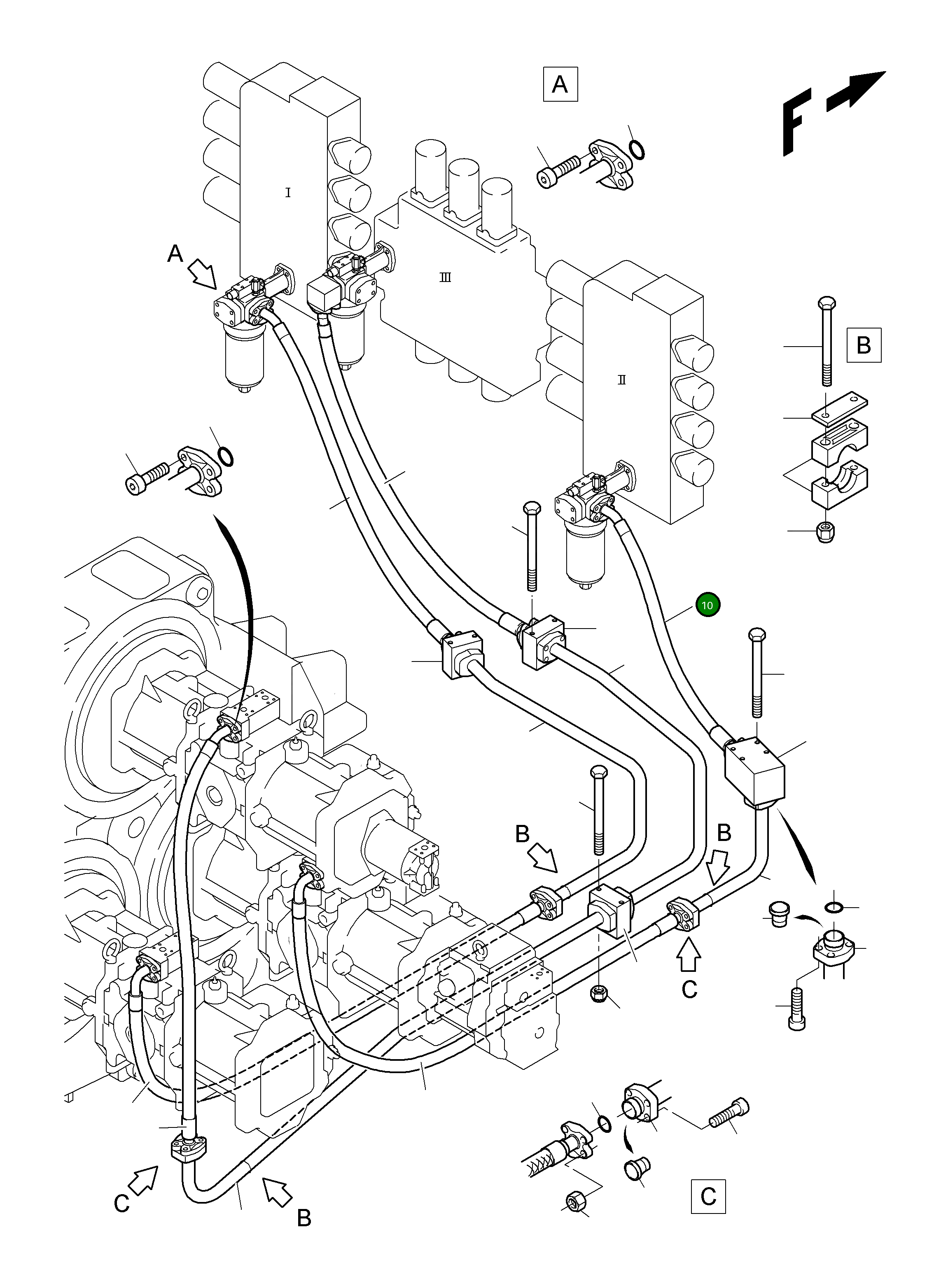 Шланг в сборе DN 40 x 1200 619 823 40 Komatsu