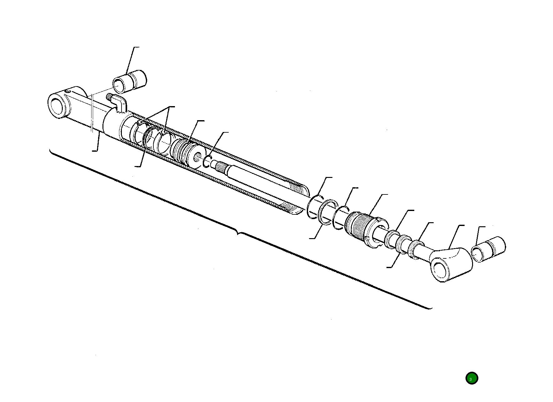 Шток 391989011 Komatsu