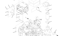 Фильтр воздушный 4A1-02-21270 Komatsu