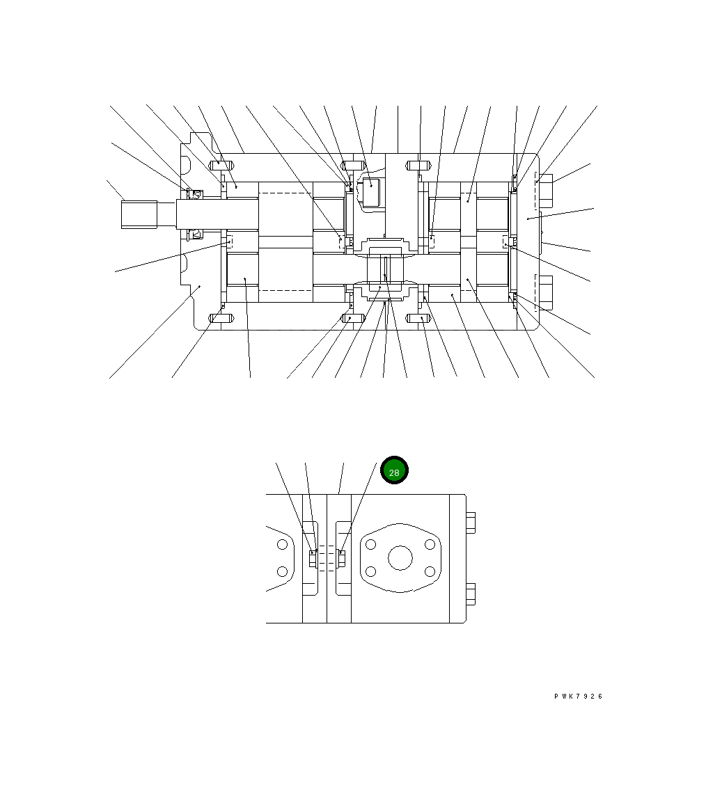 Гайка UC1301996003 Komatsu