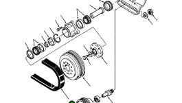 Клиновой многоручьевой ремень 1246 274 H1 Komatsu