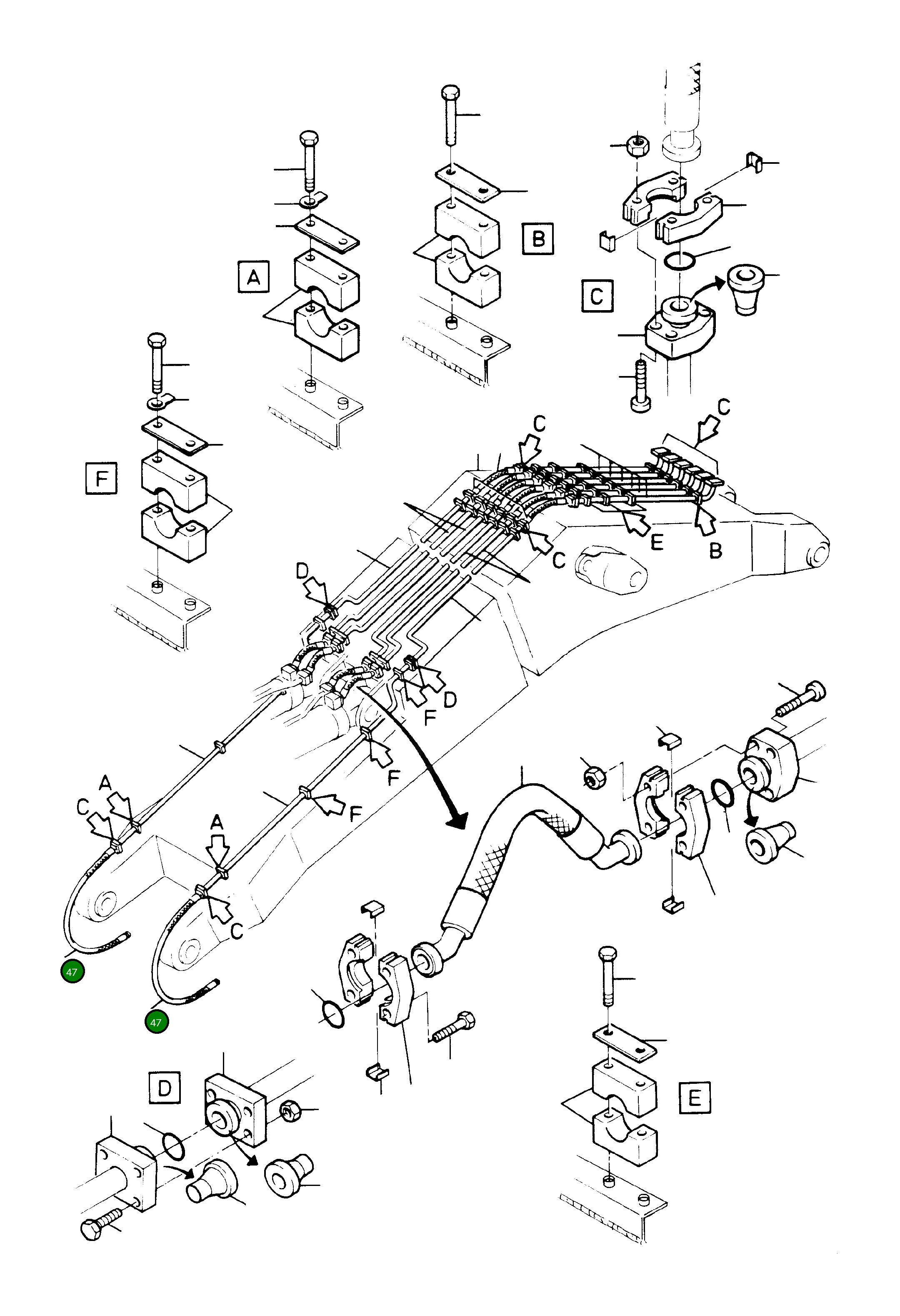 Шланг в сборе DN 32x3000 414 877 40 Komatsu