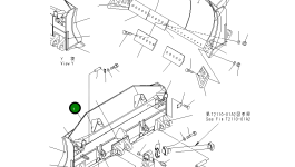 Отвал в сборе 195-71-00740 Komatsu