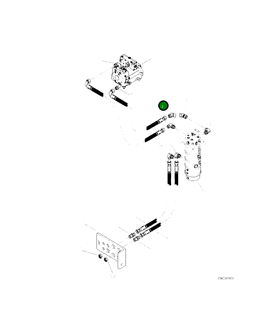Шланг в сборе (6082-16-16JS-16J9-W) 4A1-62-20490 Komatsu