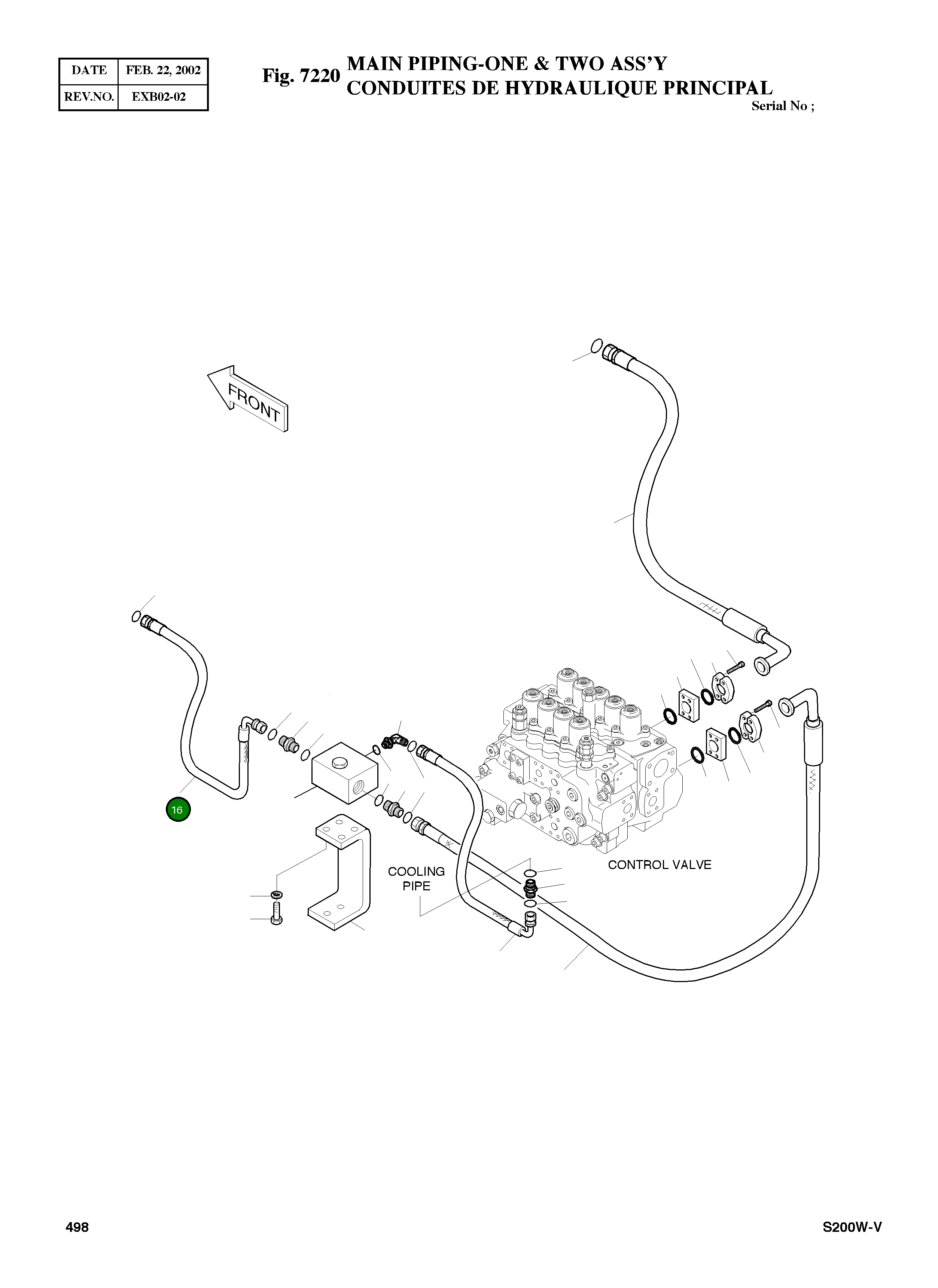 Шланг PF1-1700L 2184-1197D86 Komatsu