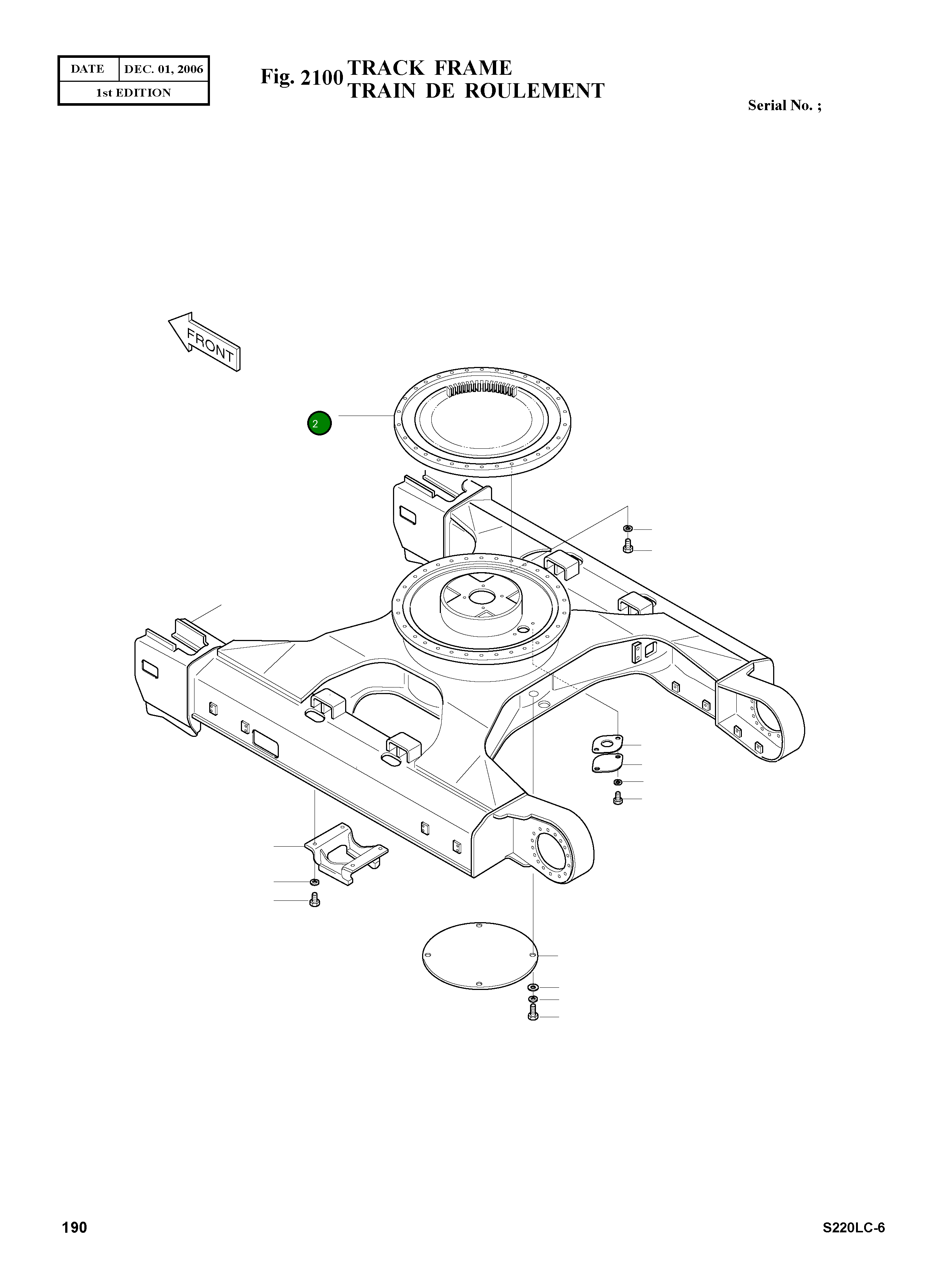 Подшипник поворота 109Y00052B-A Komatsu