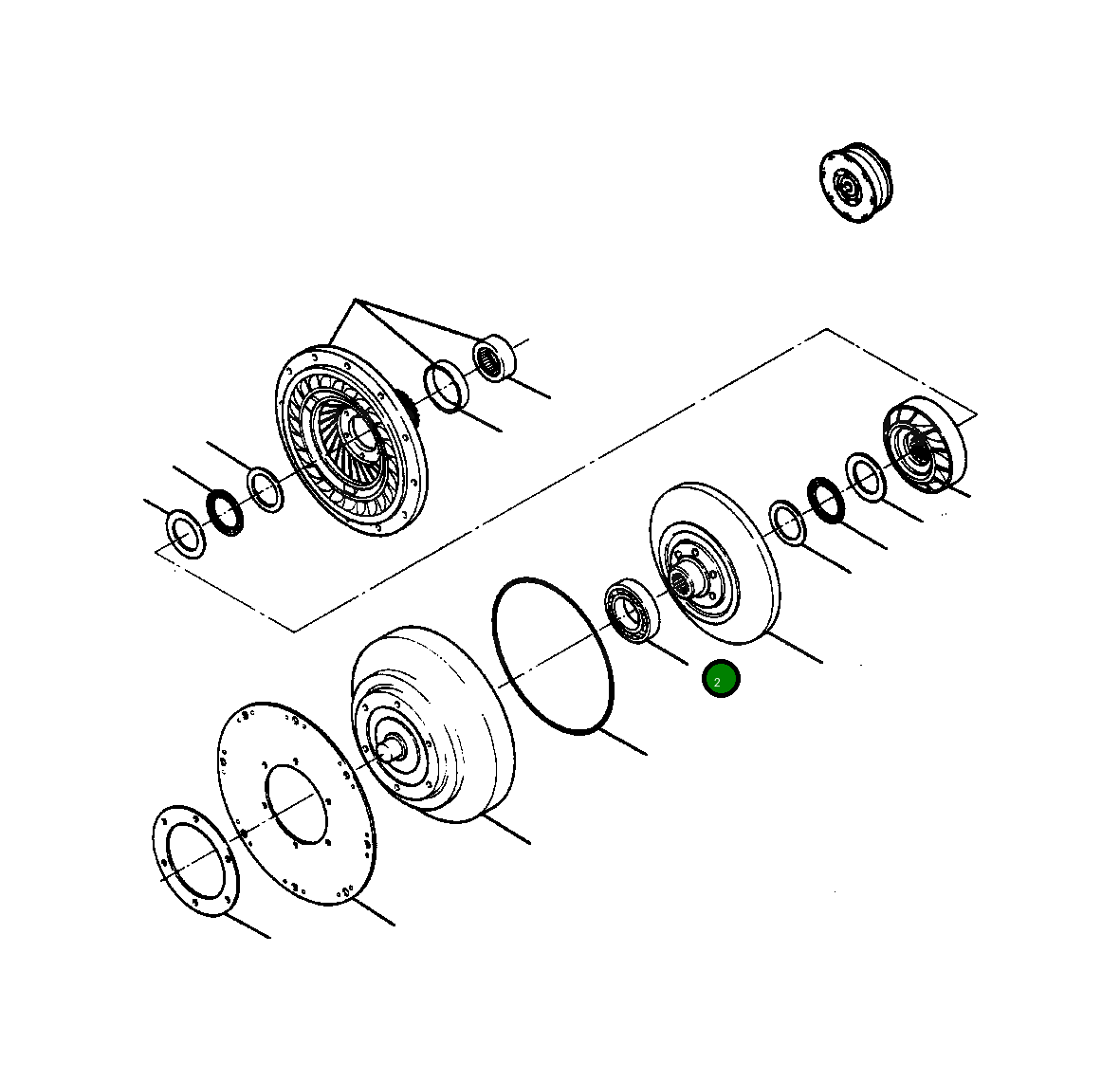 Шариковый подшипник 606 265 C91 Komatsu