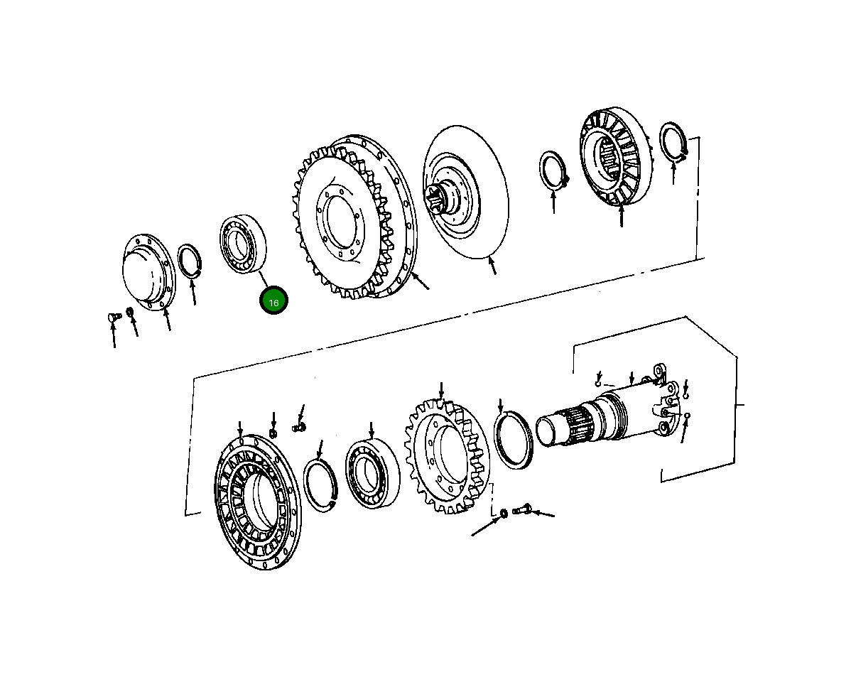 Подшипник в сборе 941 365 C91 Komatsu