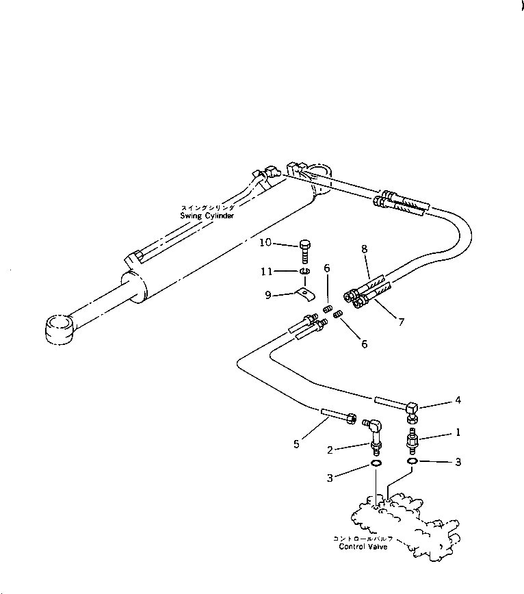 Шланг 20T-62-66570 Komatsu