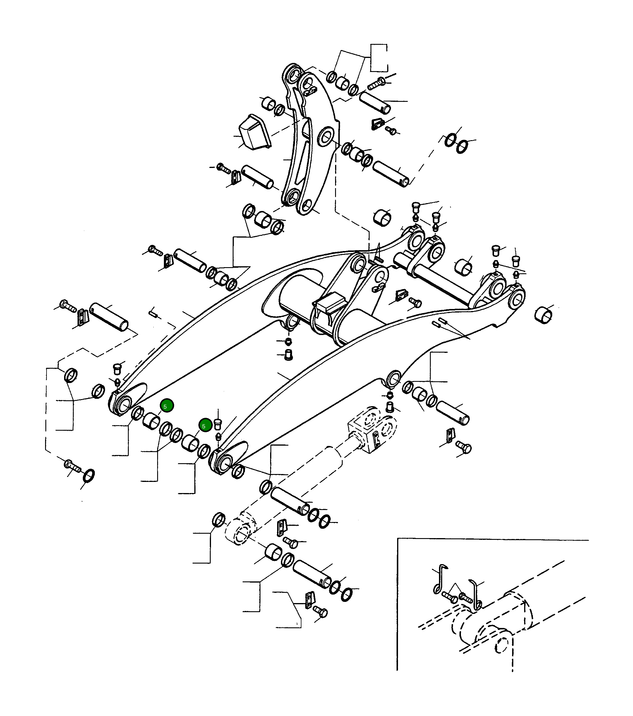 Втулка 4227345M1 Komatsu