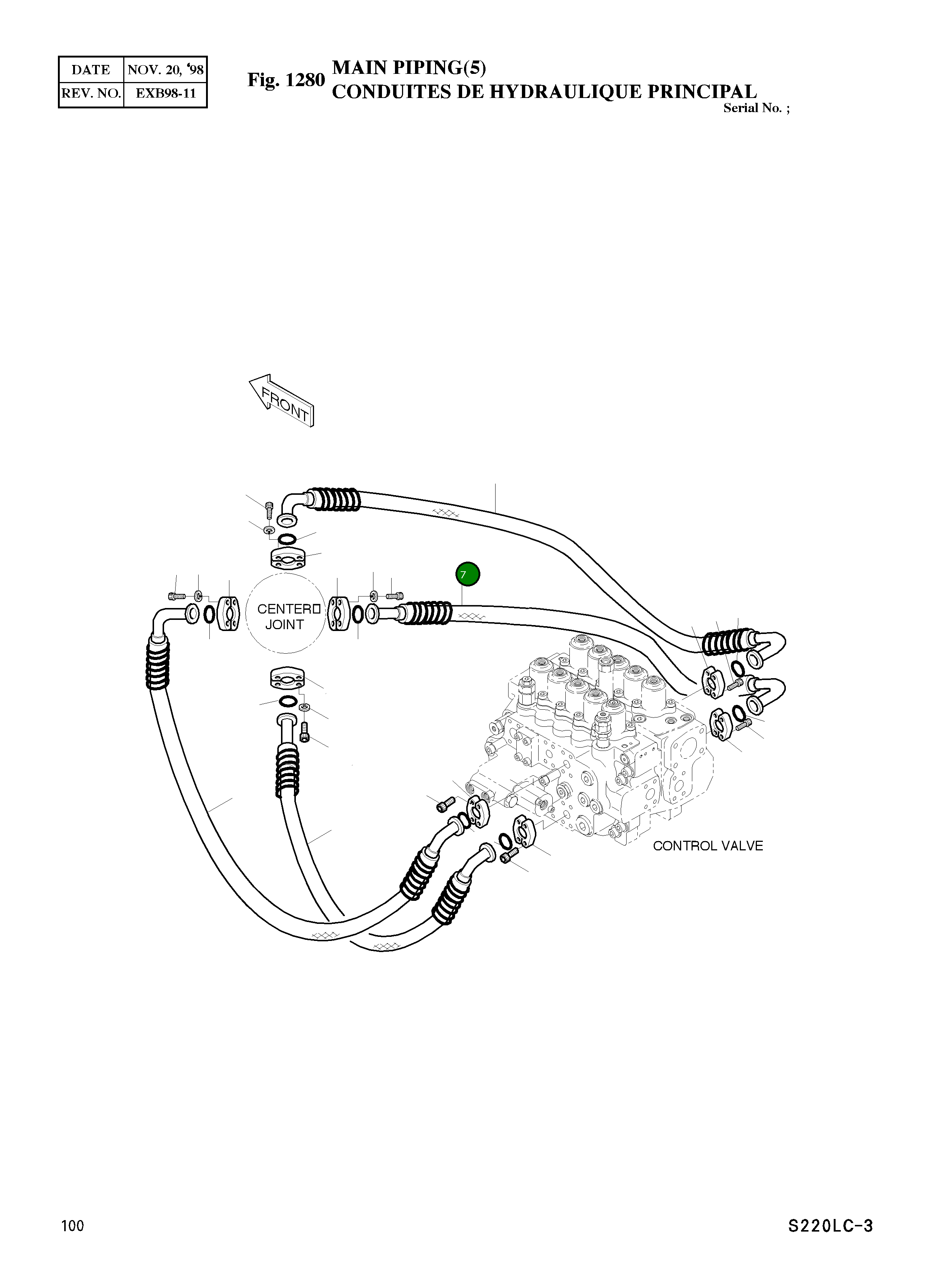 Шланг 3/4"-1200L 2184-1100D30 Komatsu