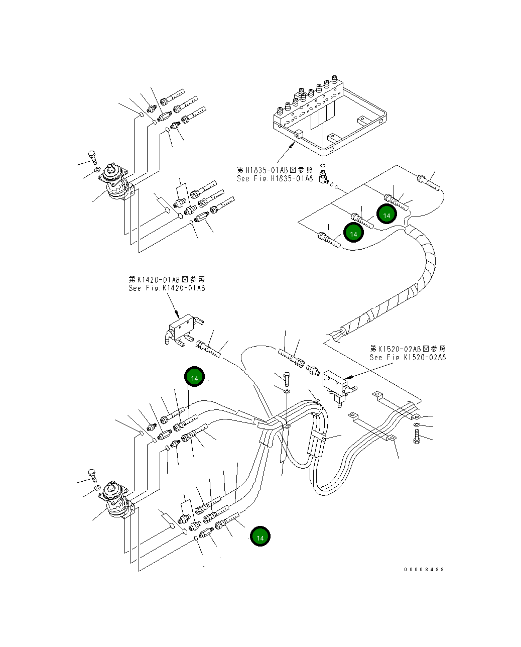 Шланг 2900MM 209-64-11610 Komatsu
