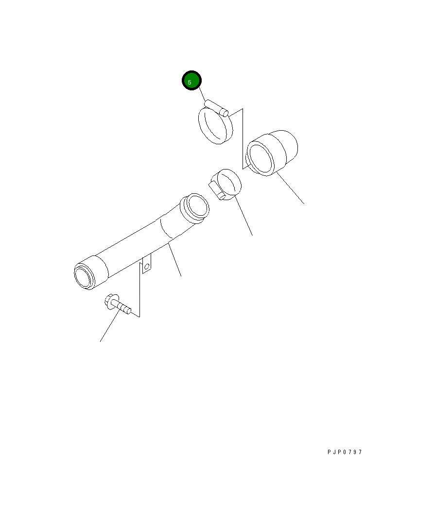 Хомут 6742-01-3550 Komatsu