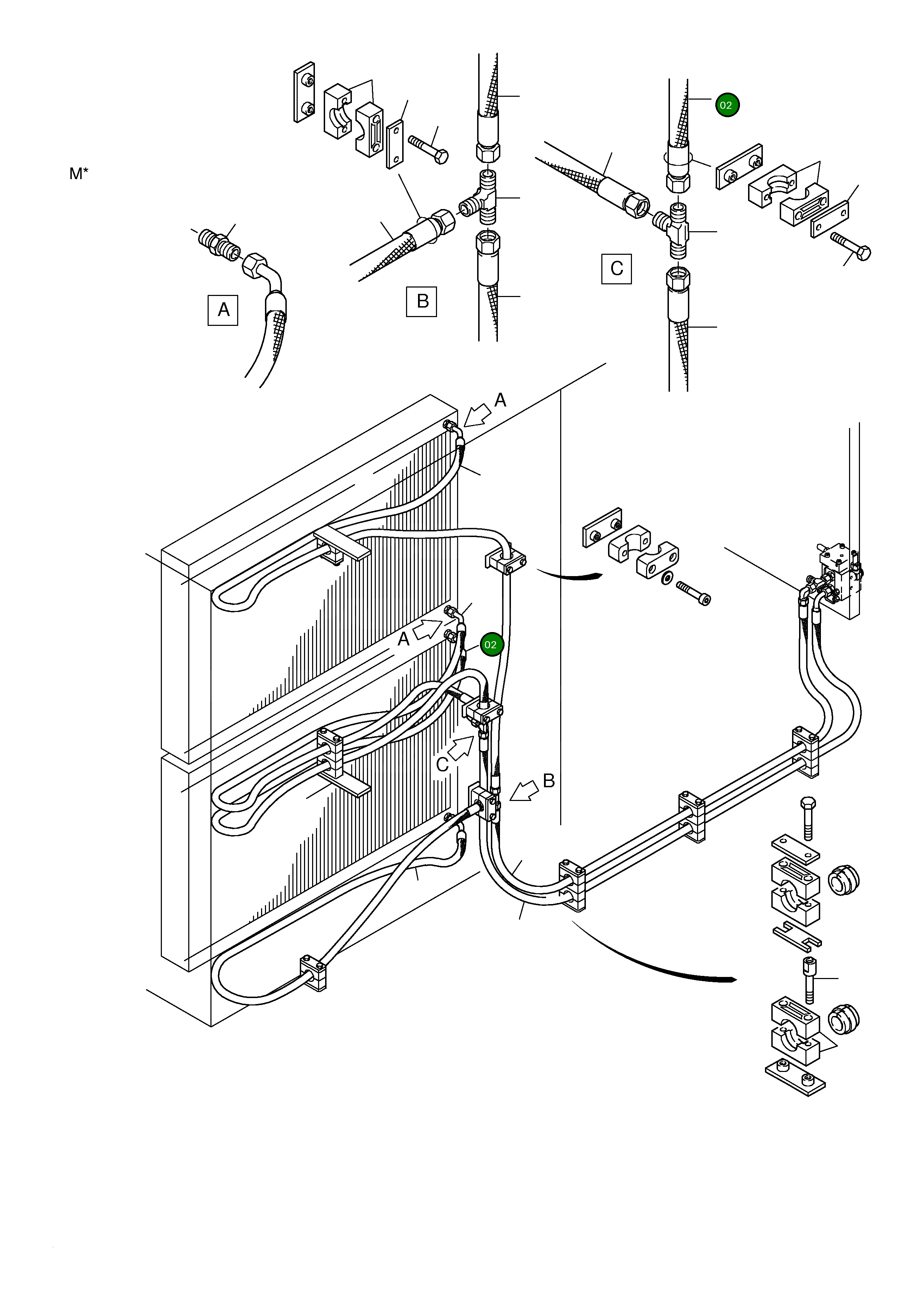 Шланг в сборе DN 20x3550 514 251 98 Komatsu