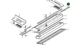 Левая верхняя штанга кабины 1250 479 H1 Komatsu