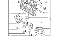 Коренной подшипник YM129900-02341 Komatsu