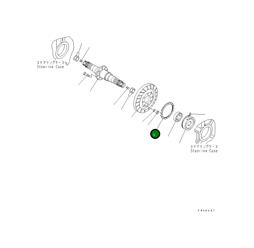 Гайка 14Y-22-11150 Komatsu