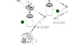 Фильтр в сборе 6754-71-6400 Komatsu