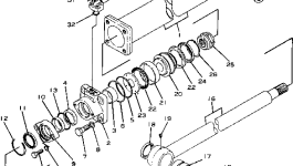 Цилиндр 201-63-36140 Komatsu