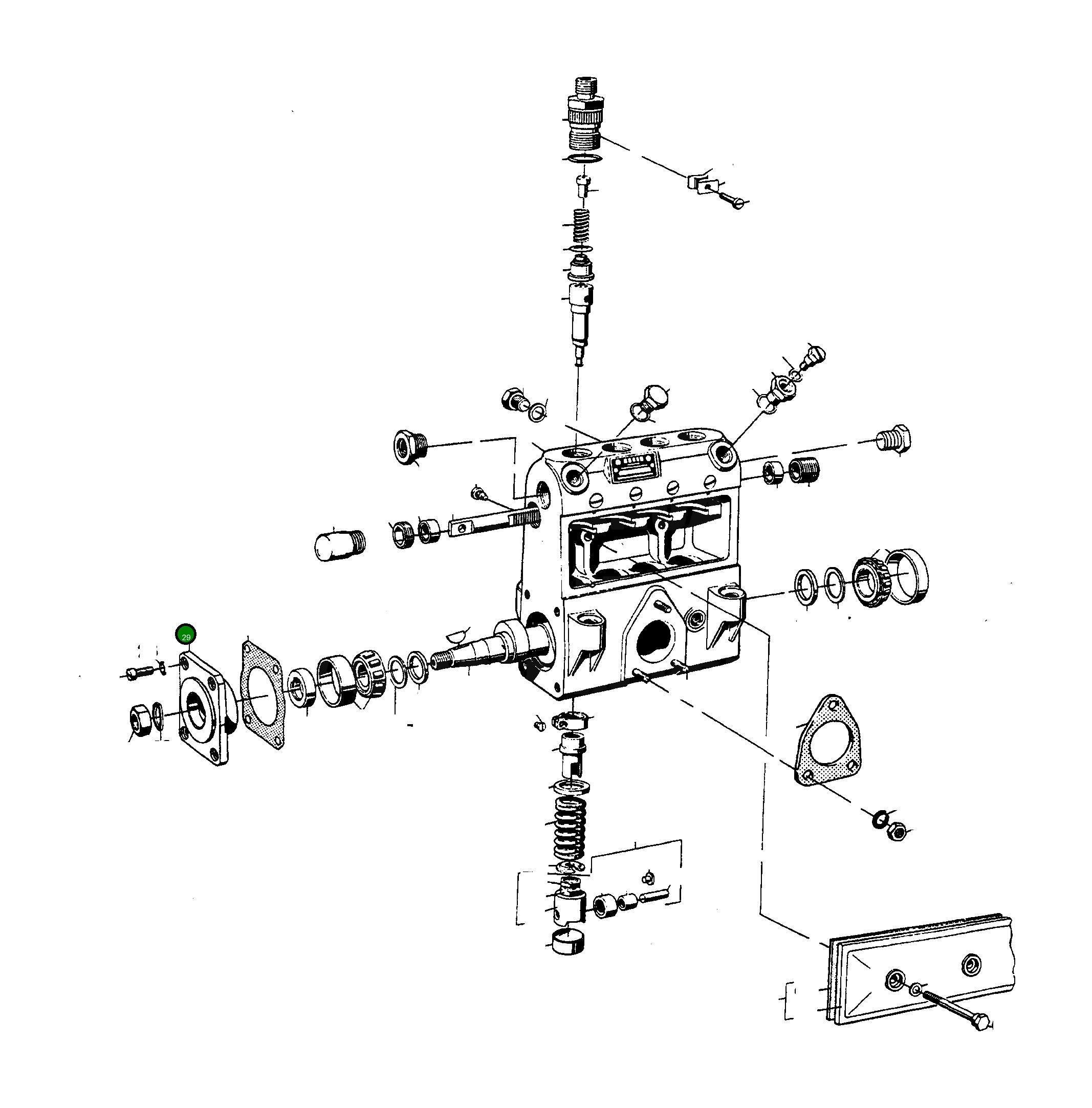 Корпус подшипника 3237296M1 Komatsu