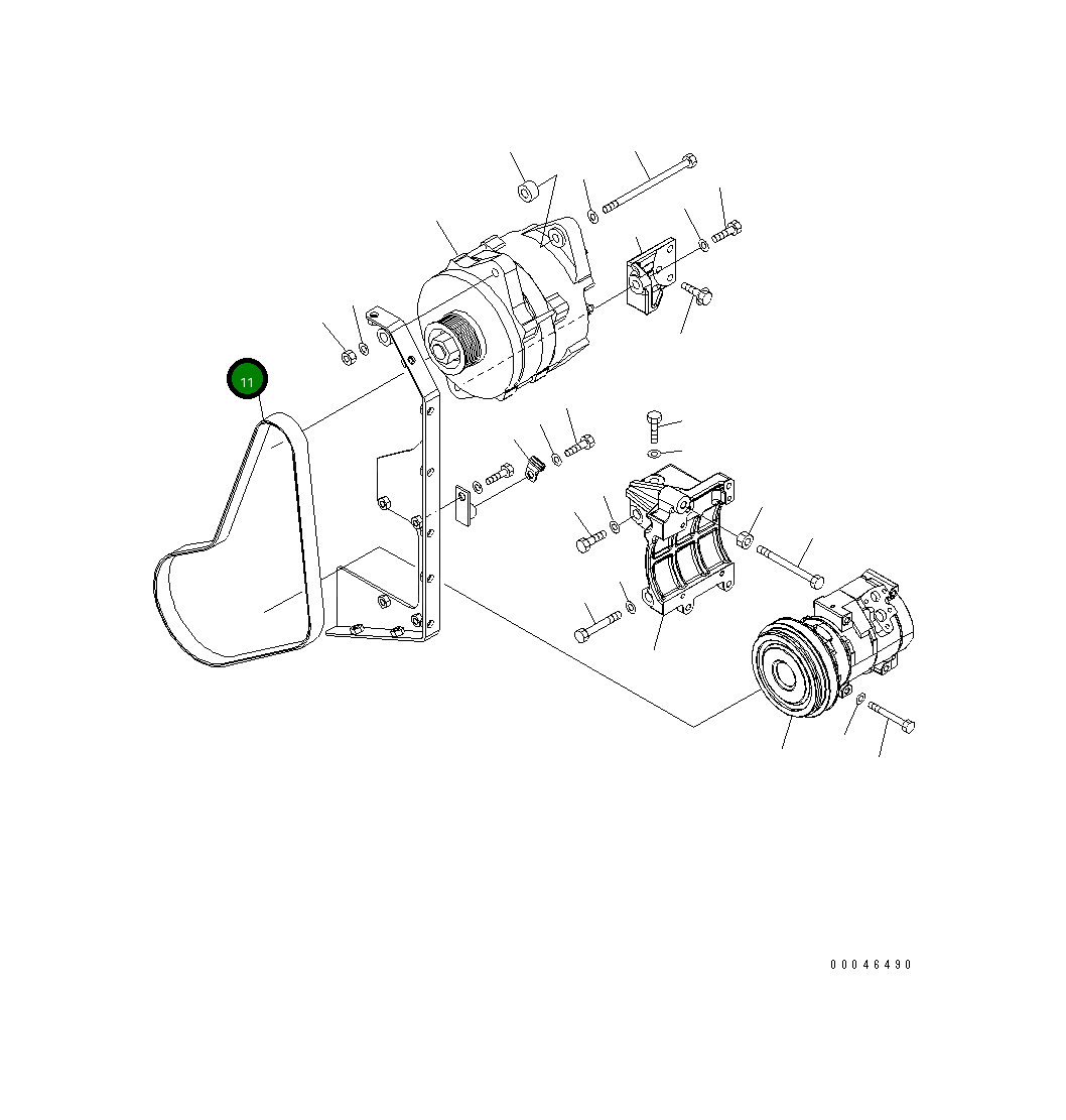Ремень 6245-81-6360 Komatsu