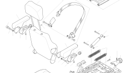 Сиденье 423-960-H011 Komatsu