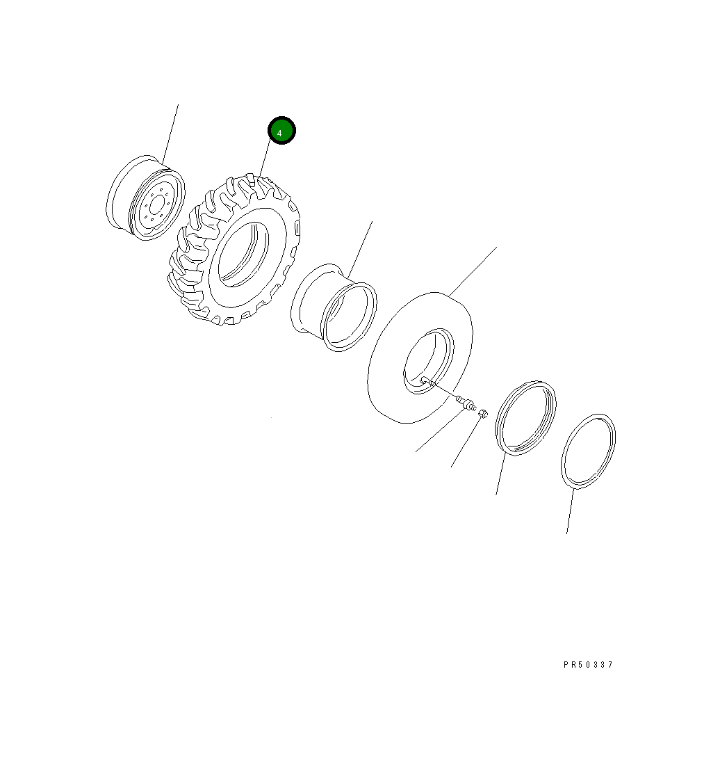 Шина 234-830-8320 Komatsu